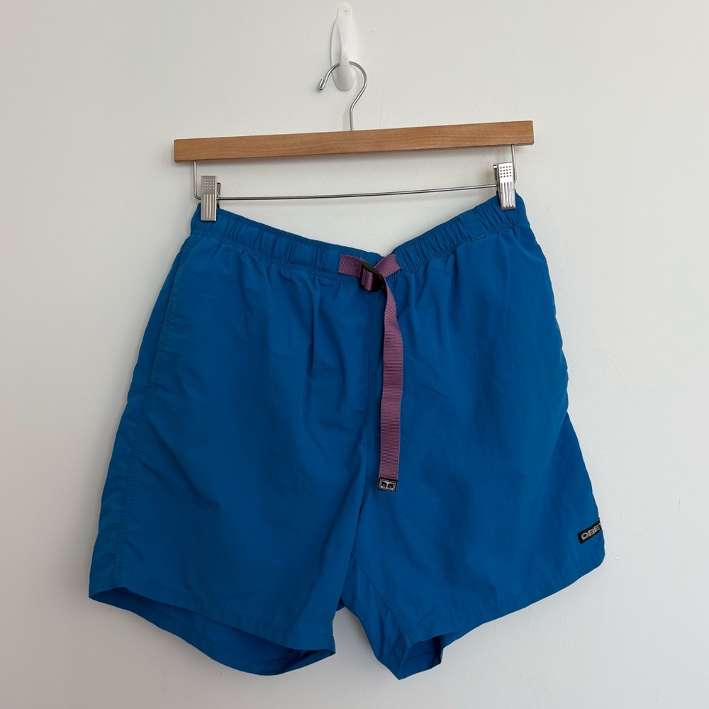 Obey Mens Swim Trunks Size Medium Blue Purple Quick Dry Casual Summer Vacation